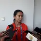 Pemain timnas sepak takraw putri Indonesia,Christy Florensia (Liputan6.com/ Luthfie Febrianto)