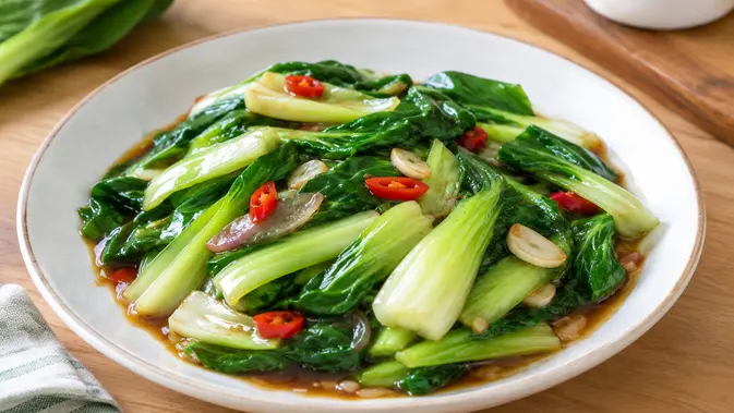 Cara Praktis Memasak Tumis Pokcoy Saus Tiram agar Tetap Segar