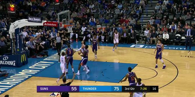 Cuplikan Pertandingan NBA : Thunder 118 vs Suns 101