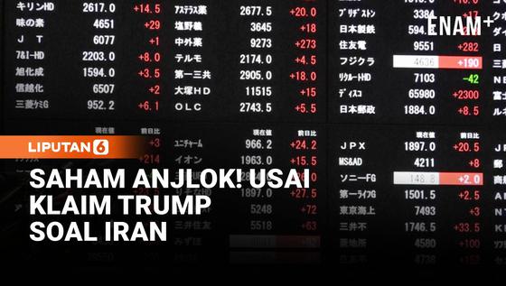 Saham Jepang Anjlok Usai Trump Klaim Menang dari Iran, Kok Bisa?