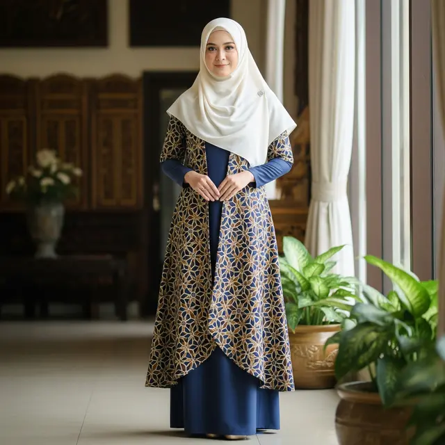 9 Model Gamis Batik Formal Terbaru, Tampil Modern di Berbagai Acara