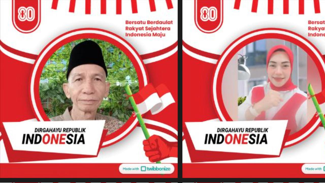 Link Twibbon HUT ke-80 RI untuk Medsos dan Foto Profil