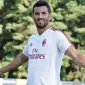 Mateo Musacchio berlatih jelang laga AC Milan melawan Lazio pada Minggu (10/9/2017). (acmilan.com)