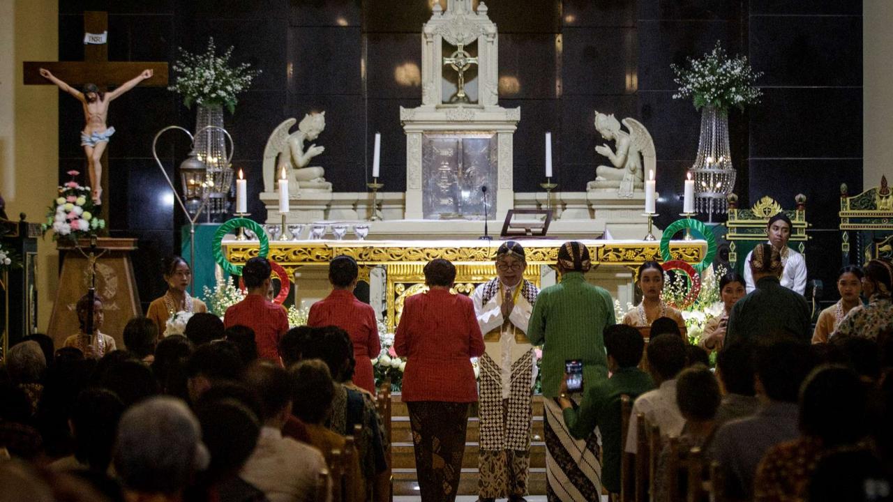 Perayaan Natal dalam balutan nuansa Jawa di Gereja Ganjuran Yogyakarta