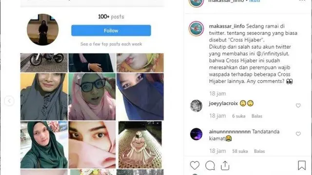 Tangkapan layar Komunitas Crosshijaber. (Foto: Liputan6.com/Polres Kebumen/Muhamad Ridlo)