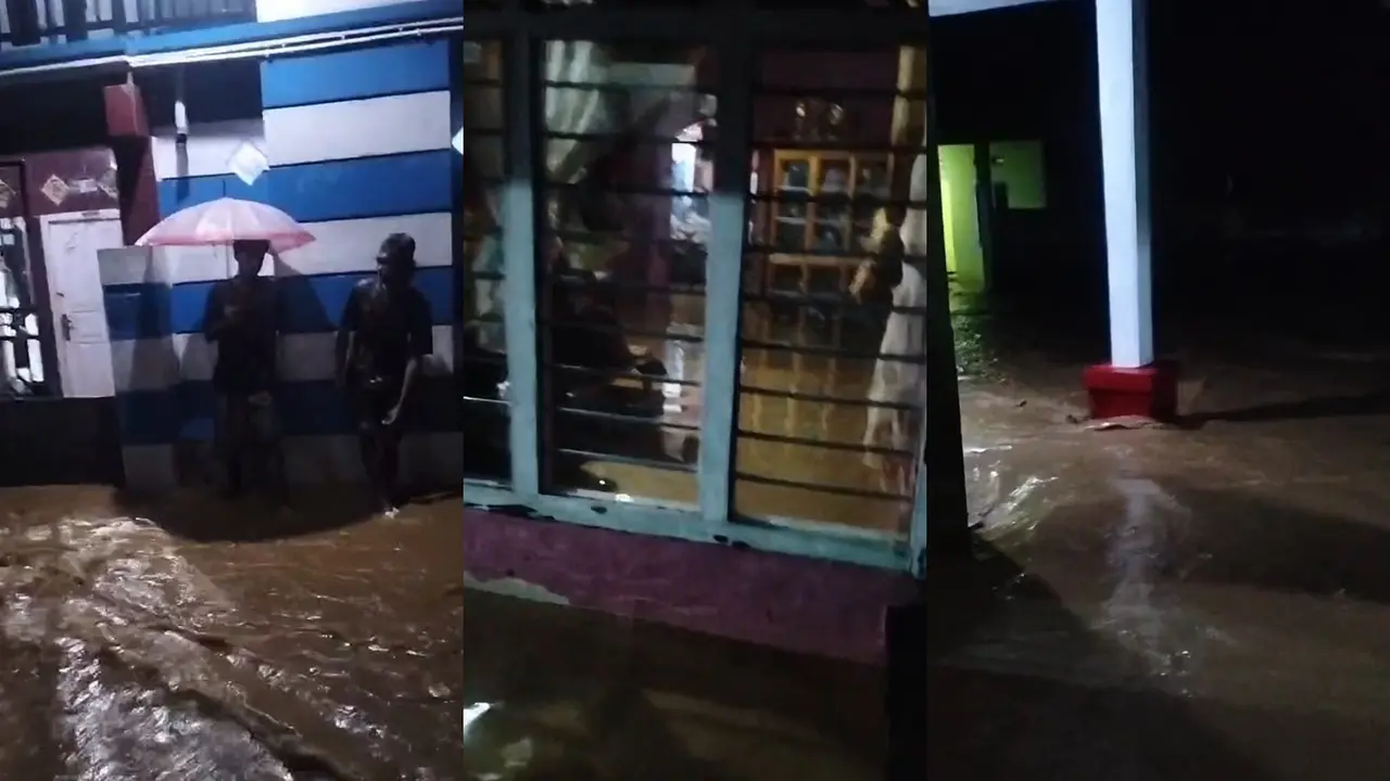Banjir bandang menerjang empat pekon di Kecamatan Kotaagung Barat, Kabupaten Tanggamus. (Liputan6.com/Istimewa).