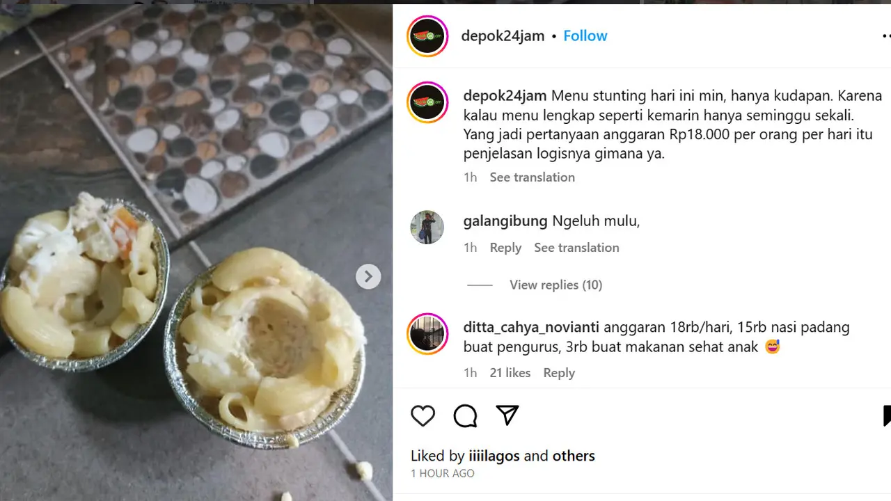 Menu Makanan Tambahan Pencegah Stunting di Kota Depok Viral, Begini Tanggapan Ahli Gizi Tan Shot Yen