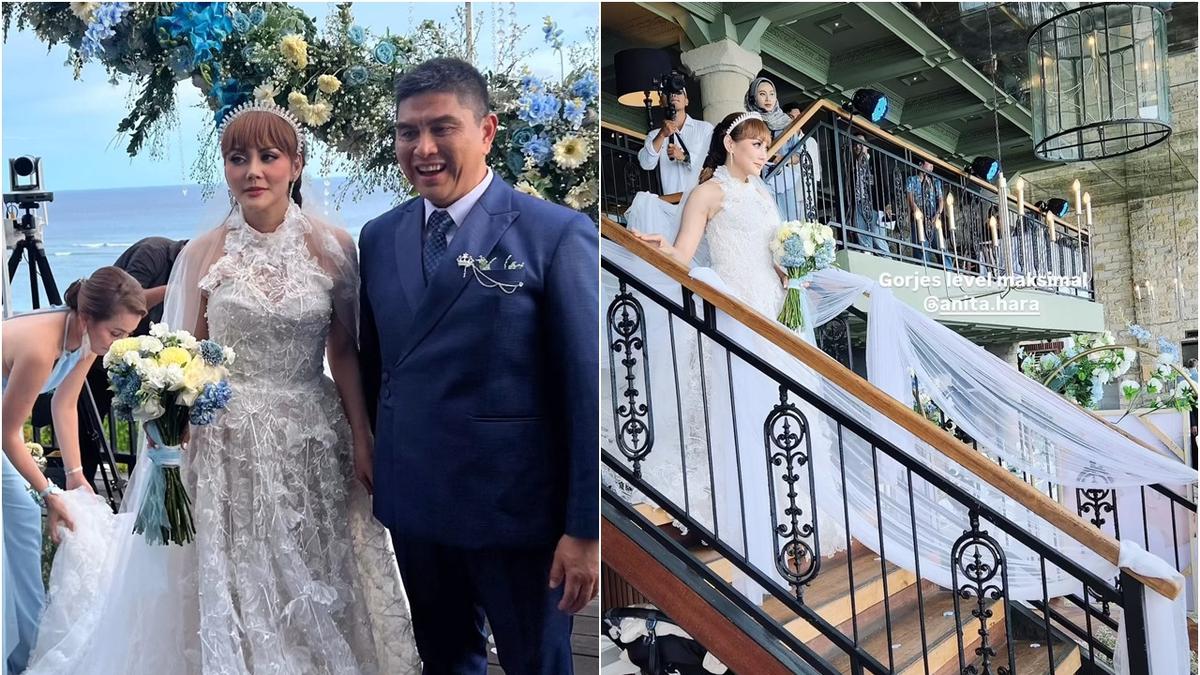 8 Potret Pernikahan Kedua Anita Hara Pemeran ‘Arisan Brondong’ di Bali, Nikahi Bos