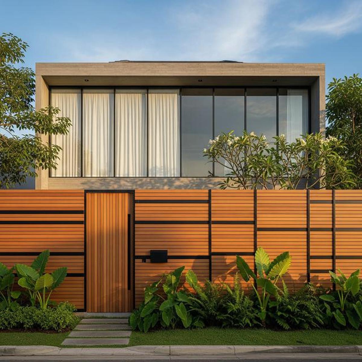 9 Model Pagar Minimalis dengan Pintu Tersembunyi, Aman dan Elegan