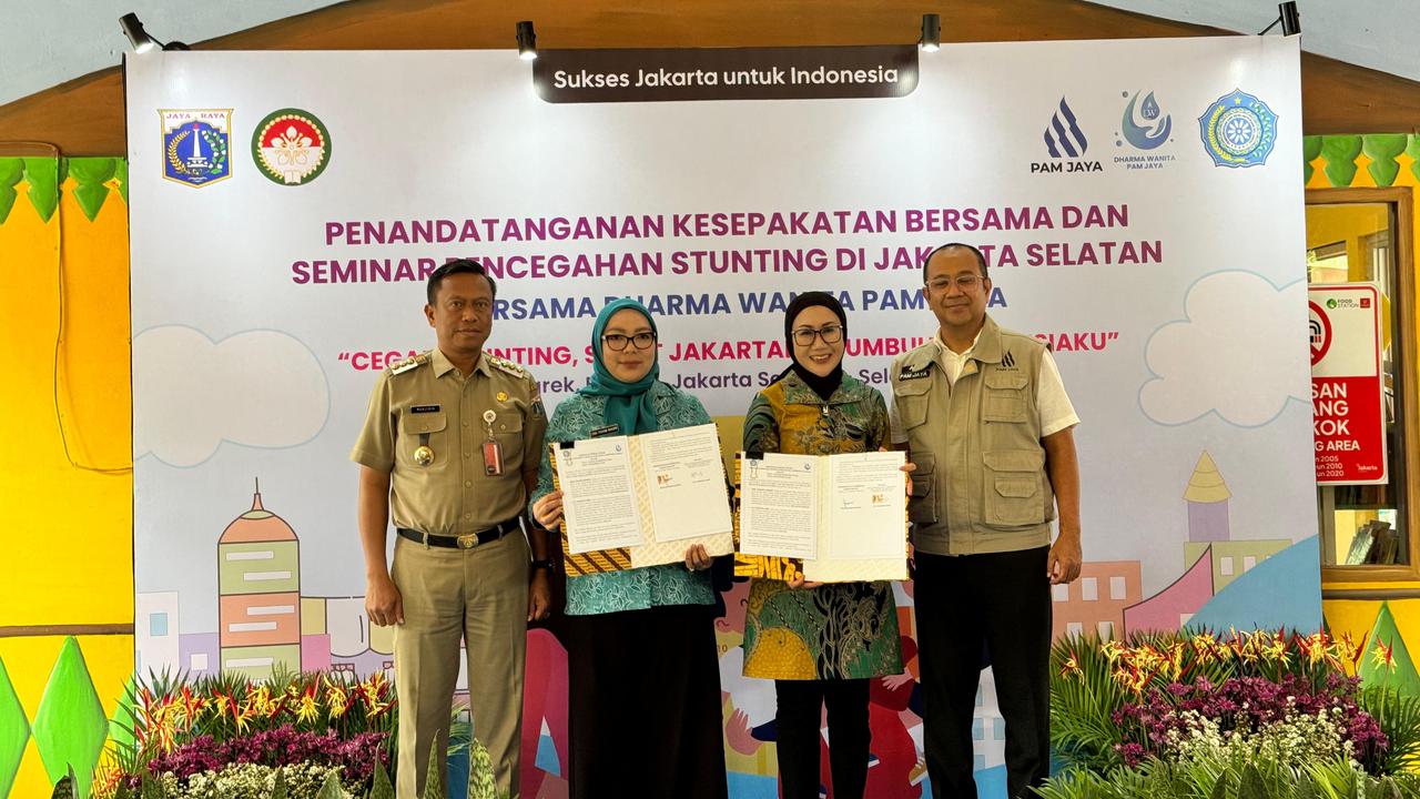Percepat Penurunan Stunting di Jaksel, Dharma Wanita PAM JAYA Jadi Orang Tua Asuh Bagi 271 Anak