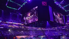 Suasana turnamen Dota 2 The International 2019, di Mercedes-Benz Arena, Shanghai, China.  (AFP / STR)