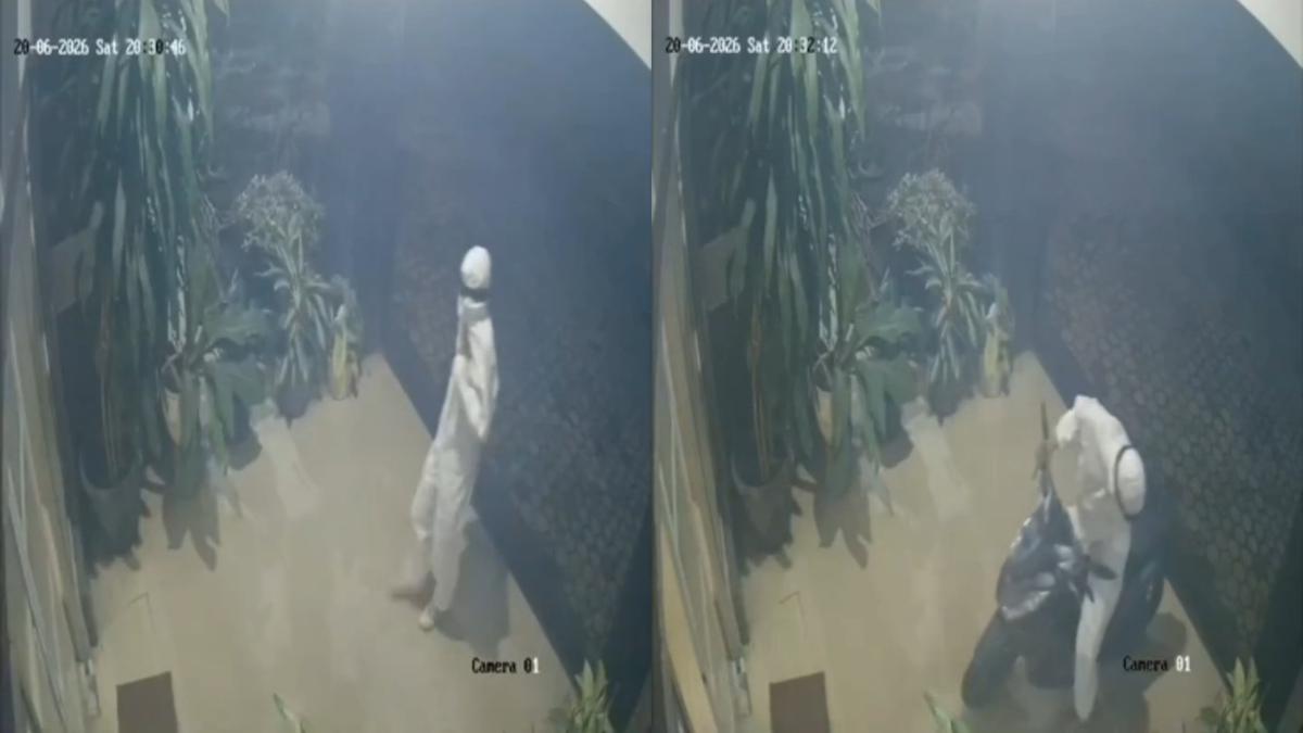 Viral Rekaman CCTV Pria Berbaju Putih Masuk Kantor BPKAD Way Kanan