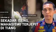Terjebak 2 Jam, Mahasiswi Padang Dievakuasi dari Celah Tiang