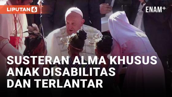 VIDEO: Paus Fransiskus Datangi Susteran Alma Khusus Anak-anak Disabilitas