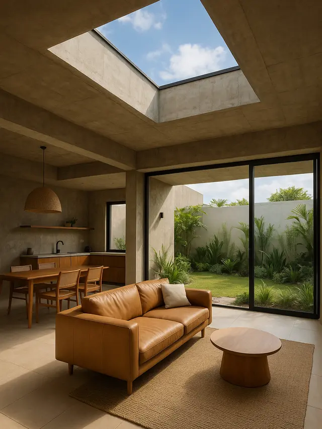 Desain Rumah Tanpa Plafon
