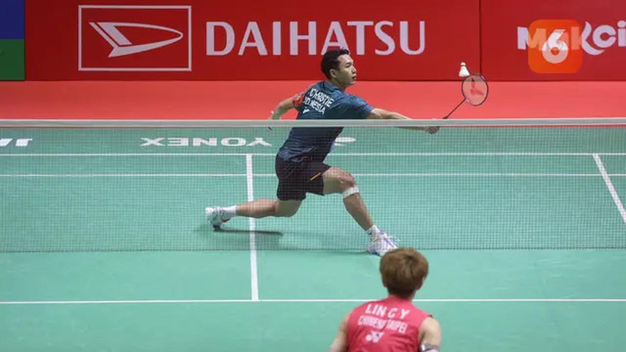 Foto: Bikin Deg-degan, Jonatan Christie Akhirnya Tekuk Lin Chun-Yi di Indonesia Masters 2025