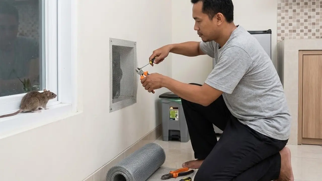 Pasang Kawat Kassa di Lubang Ventilasi (Gemini AI)