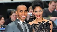 Ketemu Obama, Nicole Scherzinger-Lewis hamilton Terus Berpose