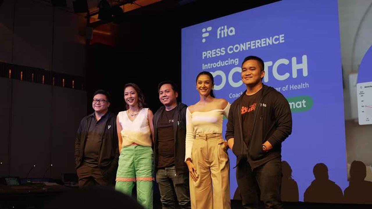 Fanny Ghassani di konferensi pers peluncuran CATCH, Coach at The Center of Health oleh FITA di Jakarta, Senin, 7 November 2022
