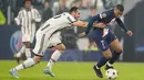 Juventus menutup fase penyisihan Liga Champions dengan kekalahan atas Paris Saint-Germain (PSG). (AP/Antonio Calanni)