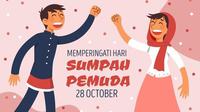 Ilustrasi Hari Sumpah Pemuda, 28 Oktober. (Photo on Freepik)