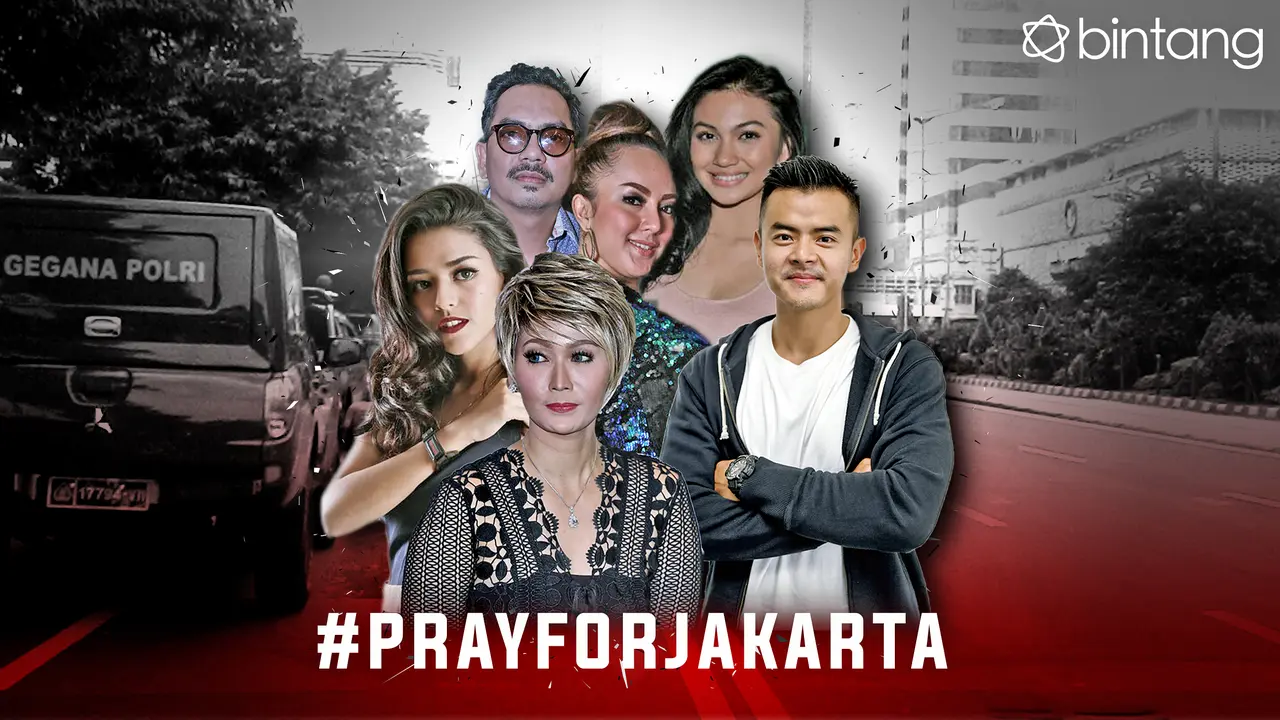 [Bintang] Inul Daratista dan kawan-kawan mengucapkan doa untuk Jakarta