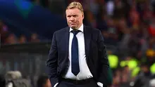 Ronald Koeman dikenal sebagai pencetak gol kemenangan Barcelona di final Piala Eropa melawan Sampdoria di Wembley pada 1992. Ia kembali ke Barca pada 2020 sebagai pelatih. Ia didepak dari Camp Nou usai gagal mendongkrak performa Barcelona. (AFP/Gabriel Bouys)