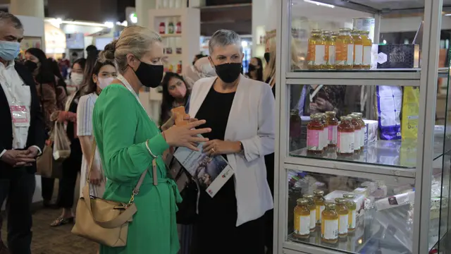 Duta Besar Australia untuk Indonesia Penny Williams PSM di Food Hotel Indonesia (FHI). (Dok: Kedubes Australia di Indonesia)