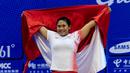 11. Sinta Darmariani - (Angkat Besi Putri 69 Kilogram) - Meraih medali perak Asian Games 2010. (AFP/Stringer)
