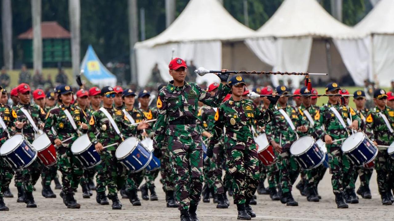 Momen Panglima TNI Cek Kesiapan Jelang HUT Ke-79 TNI