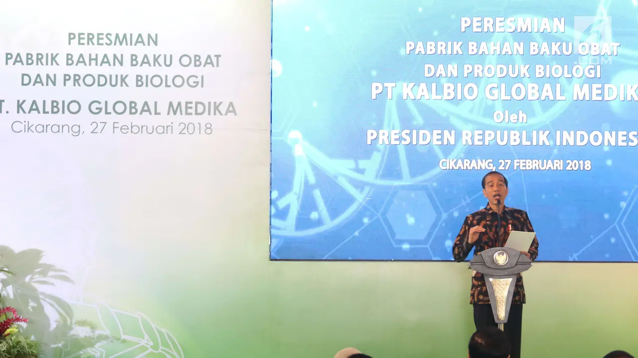 Jokowi Resmikan Pabrik Obat