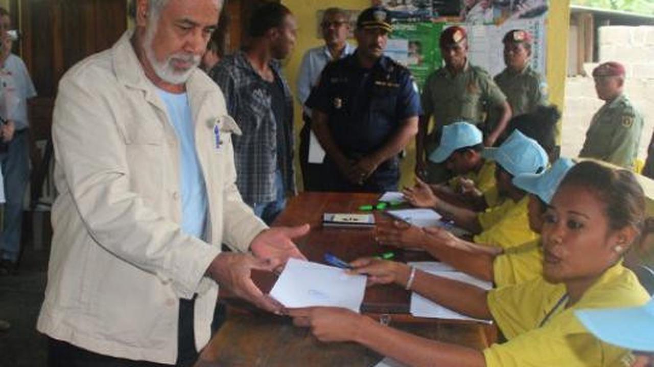 Xanana nyoblos di Pilpres Timor Leste
