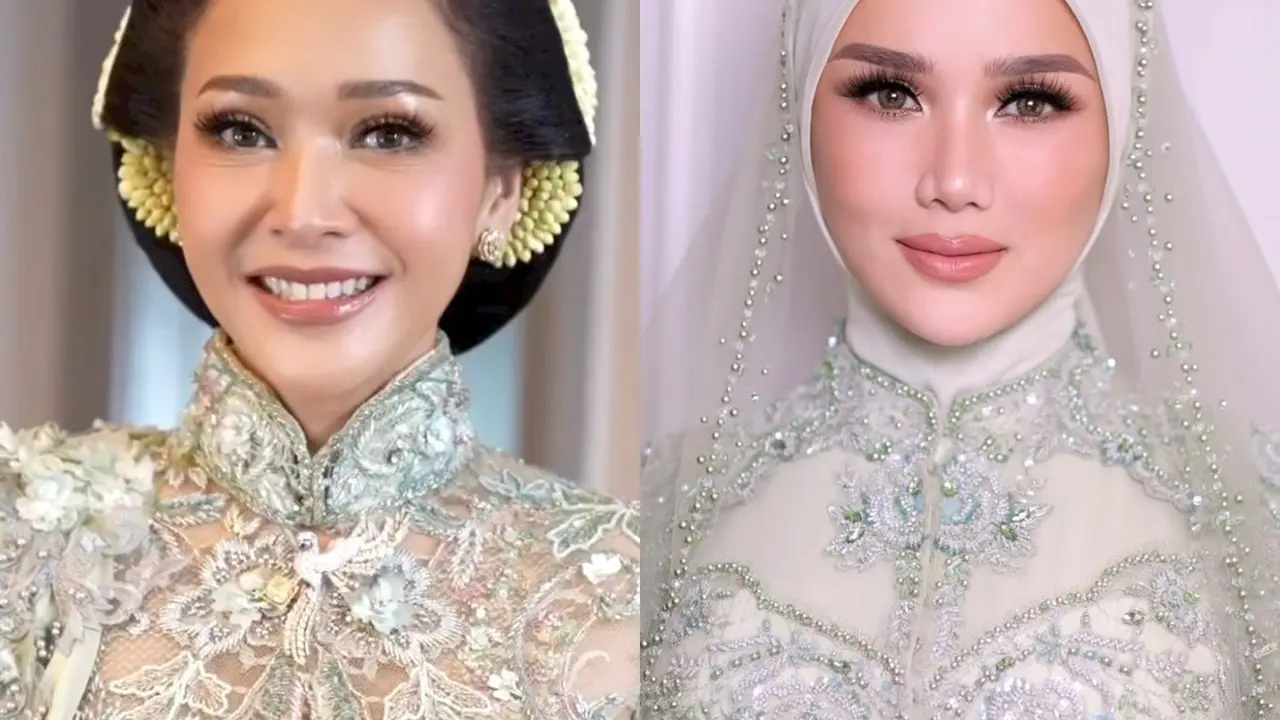 Gaya Makeup Fresh Look ala Maia Estianty dan Mulan Jameela di Momen Akad Nikah Al Ghazali-Alyssa Daguise, Kompak dengan Nude Lips