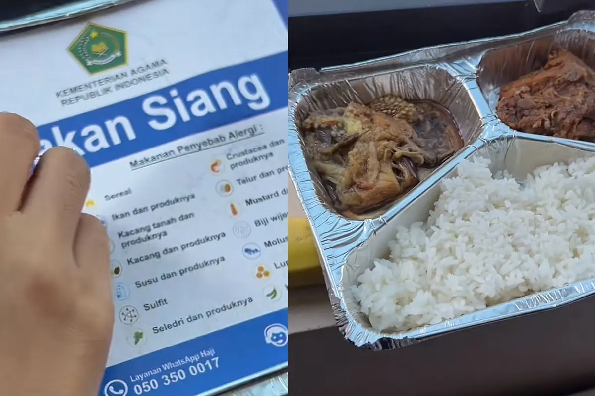 Para jemaah haji mengulas soal katering makanan yang disediakan oleh Kemenag RI