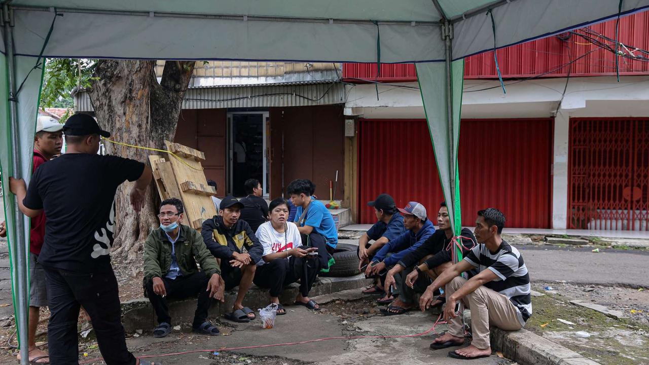 Suasana Glodok Plaza pascakebakaran dahsyat