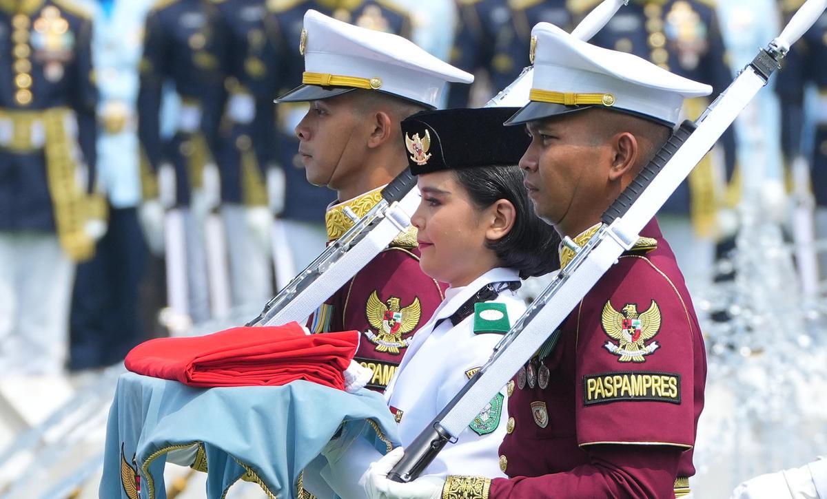 Upacara HUT Ke-81 RI Berlangsung Khidmat di Istana Merdeka