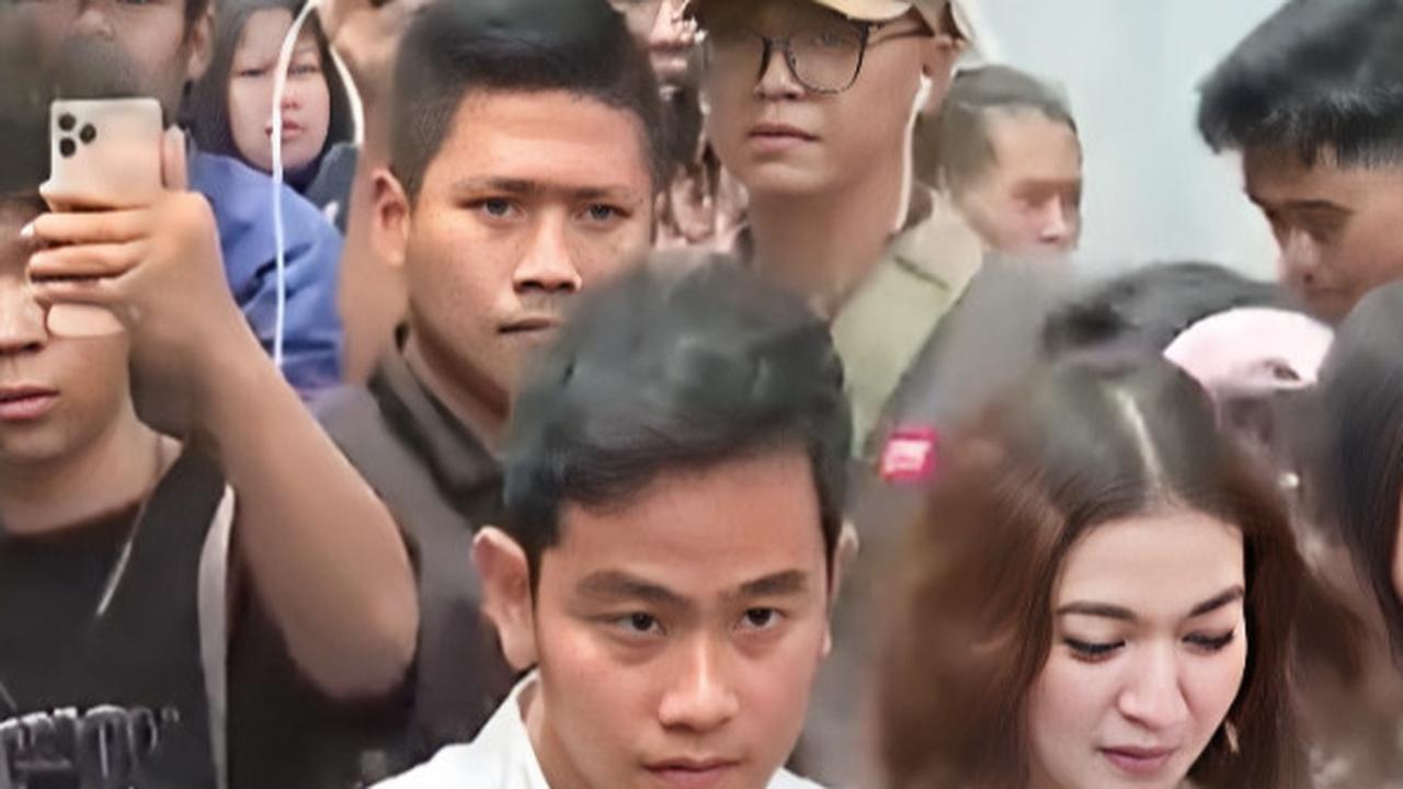 Berkemeja Biru, Gibran Ditemani Selvi Nyoblos di TPS 034 Manahan Solo