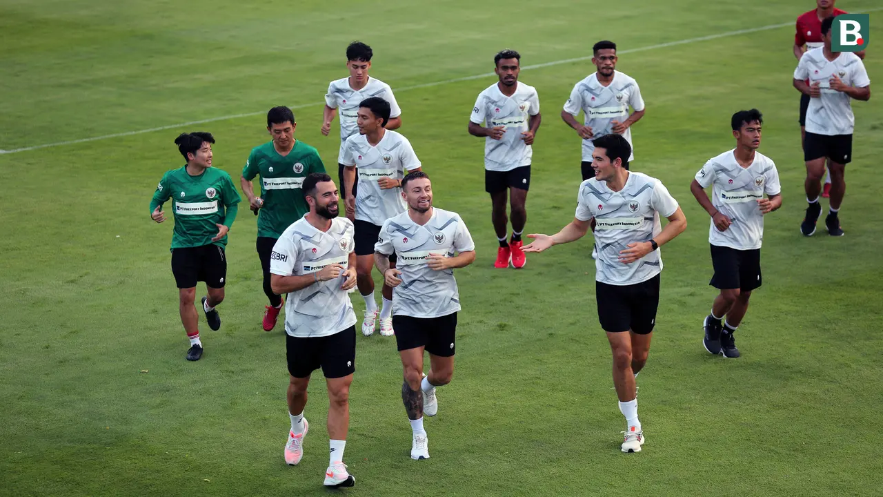 Latihan Timnas Indonesia Jelang Hadapi Timnas Argentina