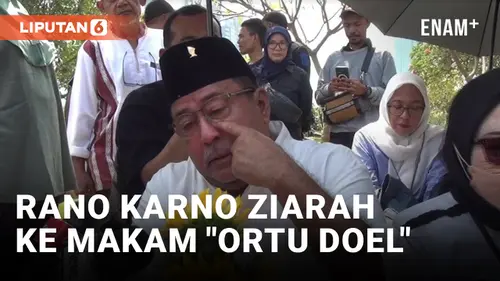 VIDEO: Berkaca-kaca, Rano Karno Datangi Makam Benyamin Sueb