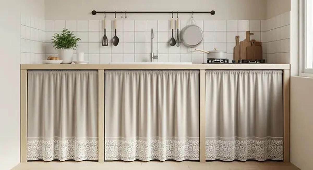 8 Model Gorden Kolong Dapur Minimalis, Bikin Hunian Lebih Rapi dan Estetik