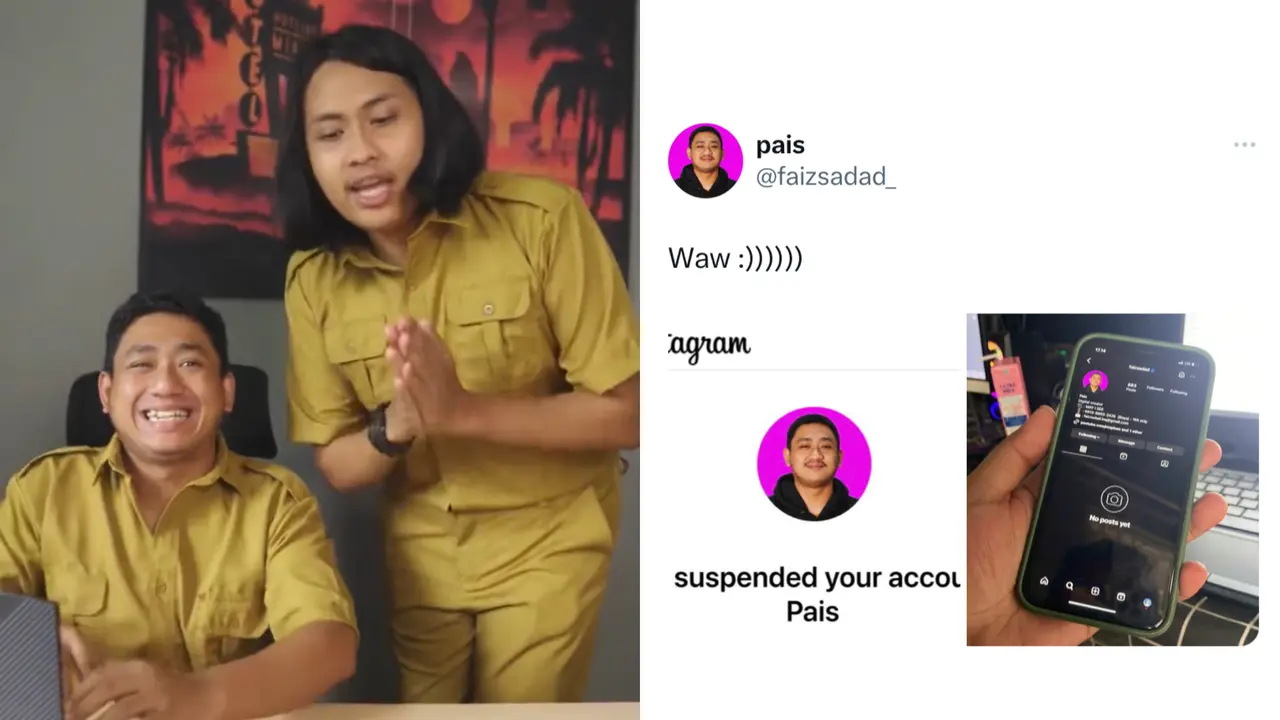Instagram Faiz Sadad Kena Suspend Usai Buat Video Menyindir ASN Suka Main Zuma dan Pungli. (Sumber: Twitter @faizsadad_)