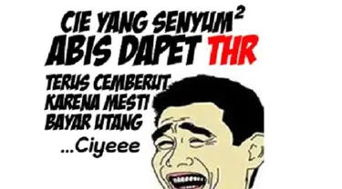 Ciyee yang baru dapet THR. (kabar24.com)