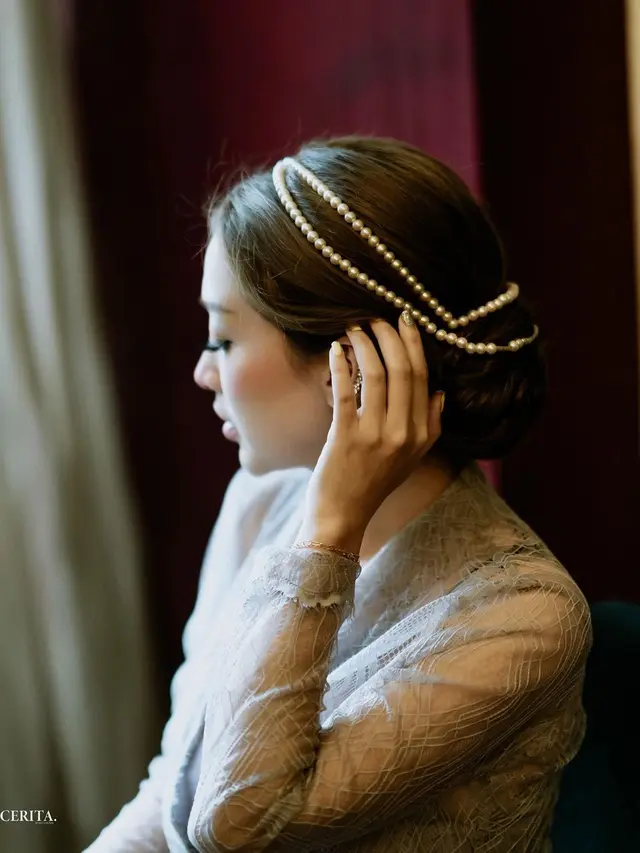 6 Potret Detail Busana dan Makeup Cupi Cupita saat Menikah, Memesona