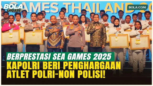 Kapolri Beri Penghargaan Atlet Polri dan Non-Polisi Berprestasi di SEA Games 2025