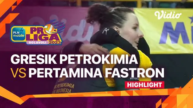 Berita video highlights laga putaran pertama PLN Mobile Proliga 2023 kategori putri antara Gresik Petrokimia Pupuk Indonesia melawan Jakarta Pertamina Fastron, Sabtu (7/1/2023) sore hari WIB.