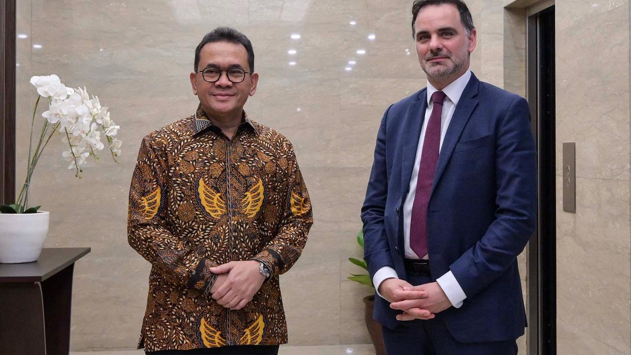 FOTO: Mendag Budi Santoso bertemu Mendag Prancis Laurent Saint-Martin di Jakarta