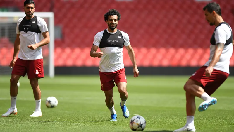 Mohamed Salah Siap Tempur Lawan Real Madrid