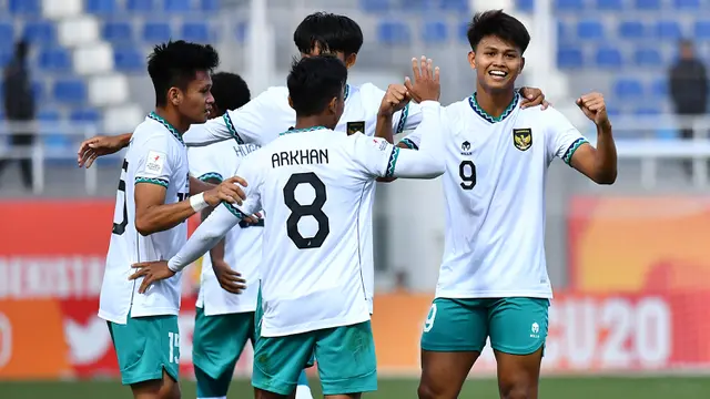 Foto: Gol Tunggal Hokky Caraka ke Gawang Suriah Hidupkan Peluang Timnas Indonesia U-20 di Piala Asia U-20 2023