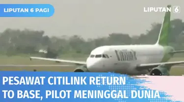 Pesawat Citilink QG 307 rute Surabaya-Makassar mendarat darurat dengan kembali ke Bandara Juanda. Keputusan ini diambil lantaran Kapten Boy Awalia, sang Pilot alami gangguan kesehatan. Pilot dinyatakan meninggal dunia.