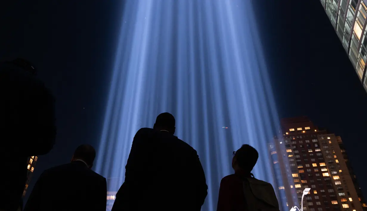 Serangan 11 September 2001 lalu menewaskan nyaris 3.000 orang. (Spencer Platt/Getty Images North America/Getty Images via AFP)